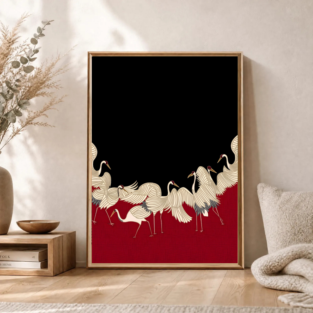 Crimson Cranes No. 57