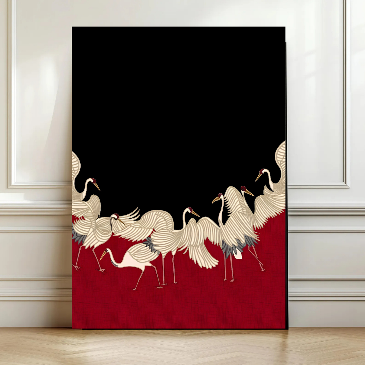 Crimson Cranes No. 57