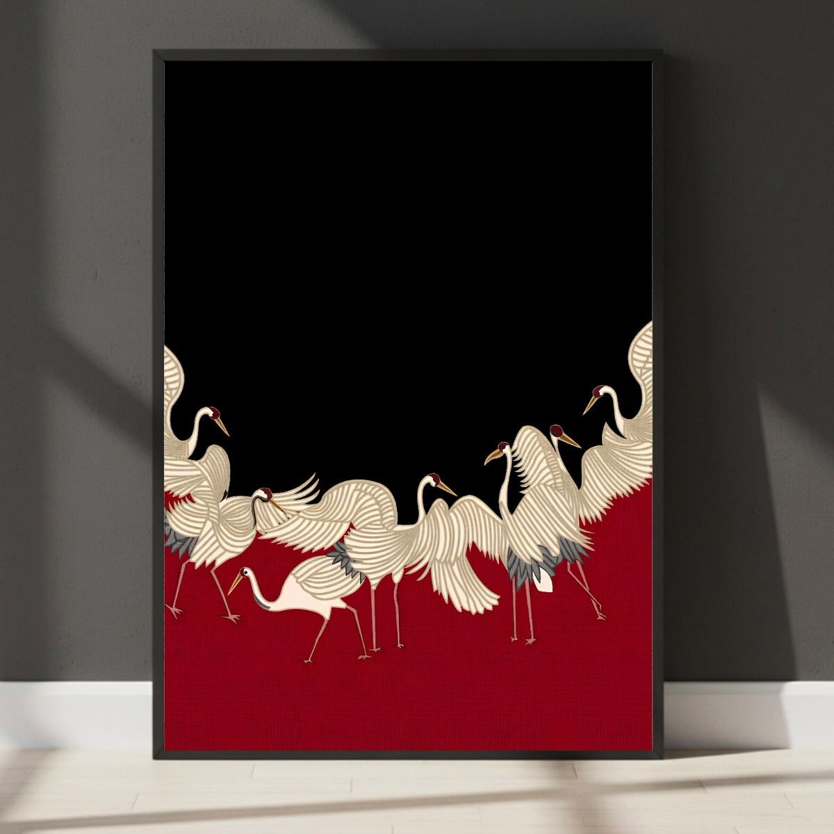 Crimson Cranes No. 57